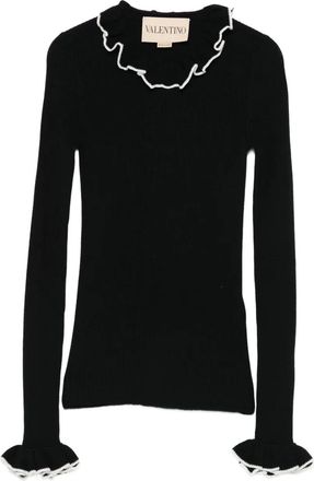 Valentino Garavani Top in lana vergine - Nero