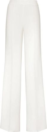 Philipp Plein Broeken Palace Fit - Dames - Wijde Broeken - Wit - L - Polyester - Broeken
