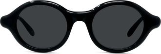 Loewe Slim Black Oval Sunglasses