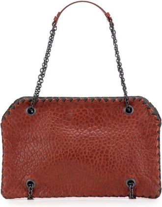 Bottega Veneta Pre-owned Bottega Veneta Textured Leather Whipstitch Duo Shoulder Bag Ladies VE547EUUH0MICNA5