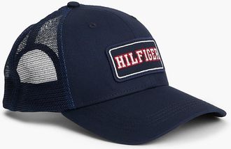 Tommy Hilfiger Mens Hilfiger Logo Patch Trucker Cap - Sky Captain