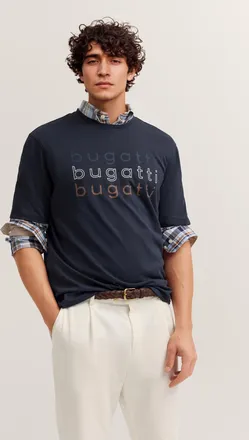 Bugatti Herren T-shirt met bugatti-print