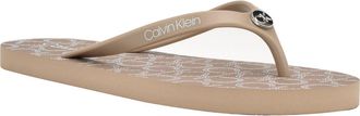Calvin Klein Sarminya Flip Flop Sandal in Natural at Nordstrom Rack, Size 6