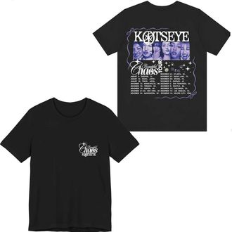 Generic KATSEYE 2025 Beautiful Chaos Fan Support T-Shirt - Unisex Cotton Short Sleeve Concert Tee for Fashion Fans (Black,M)