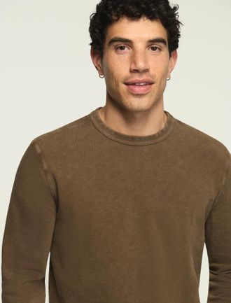 Lucky Brand Mens Weekend Jersey Long Sleeve Crew Neck Tee