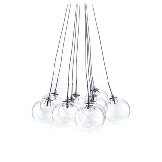 tomasucci Lámpara de araña de esfera transparente