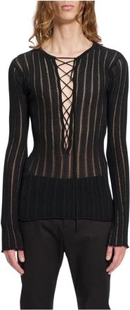 Ann Demeulemeester Dames, Truien, Zwart, Maat: XS