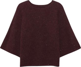 Alchemist Misty Knit - Dames - Ronde hals truien - Bruin - S - Pailletten - Truien & Vesten