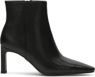 Kazar Leren laarzen met verlengde neus - Dames - Laarzen met Hak - Zwart - 36 EU - Leer - Schoenen