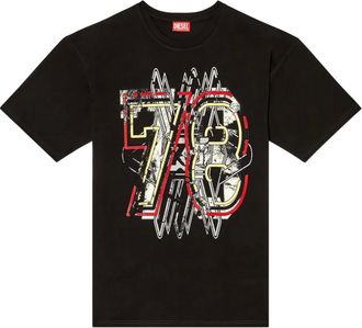 Diesel T-Boxt-T8 graphic-print T-shirt - men - Organic Cotton/Polyester - M - Black
