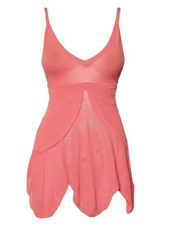 Sportmax mesh-panels sleeveless top - Pink