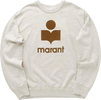 Isabel Marant Heren, Sweatshirts & Hoodies, Beige, Maat: XL Katoen