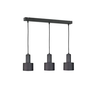 Netlighting Luce Bar Pendant Ceiling Light Black 60cm 3x E27