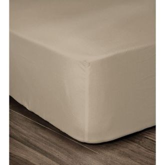Les Tendances Les Tendances - Funda De S&aacute;bana Bajera Lovely Home 100% Algod&oacute;n 140x190cm - Almohadillas De 35cm - Beige
