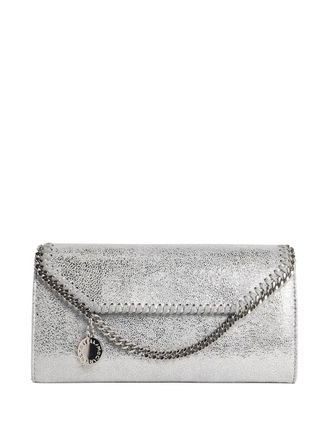Stella McCartney Borsa a tracolla Falabella con catena - Argento