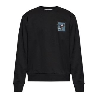 Iceberg Sweatshirts, male, Black, Size: 2XL Printed Sweatshirt