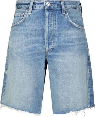 Citizens Of Humanity Denim Shorts Ayla Raffelzoom - Dames - Denim shorts - Blauw - W24 - Denim - Korte Broeken
