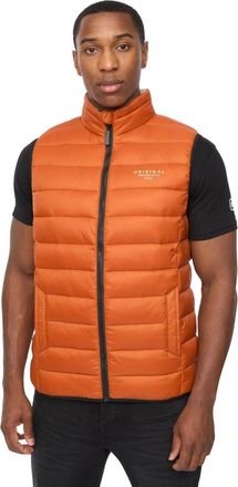 Crosshatch Heren Gattering MVE Gewatteerd Gilet (Gebrande sinaasappel)