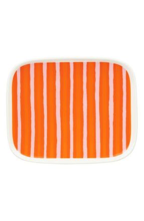 Marimekko Oiva Piccolo Plate in Orange at Nordstrom, Size One Size Oz