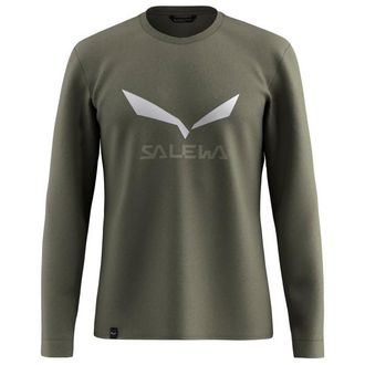 Salewa Solidlogo Dry L/S Tee Longsleeve f&uuml;r Herren | oliv