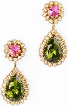 Deepa Gurnani Rekhi Drop Earrings in Green at Nordstrom