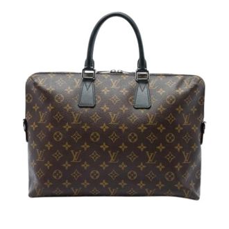 Louis Vuitton Pre-owned Porte Documents Jour - Heren - Vintage Tassen - Bruin - ONE Size - Leer - Vintage