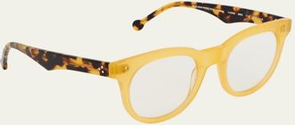 Colors In Optics Blue Light Blocking Two-Tone Round Acetate Readers