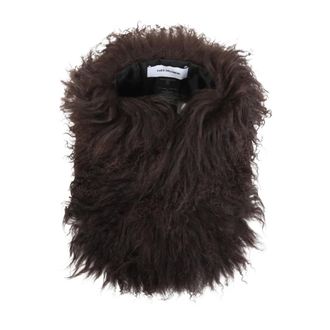 Yves Salomon Mongoolse Shearling Sjaal - Dames - Accessoires - Bruin - Maat: ONE Size Wol