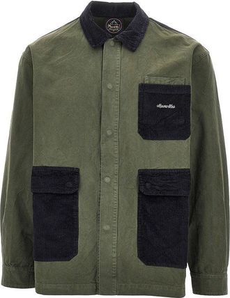 Mauna Kea Canvas and corduroy saharienne jacket Man XL