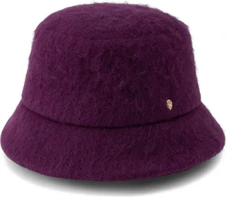 Helen Kaminski Rita Wool Blend Bucket Hat in Grape at Nordstrom