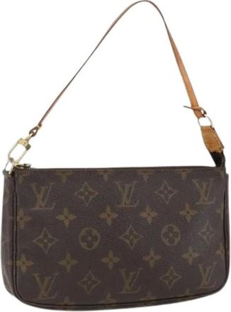 Louis Vuitton Pre-owned Shoulder Bags, female, Brown, Size: ONE SIZE Pre-owned Vintage Canvas Shoulder Bag