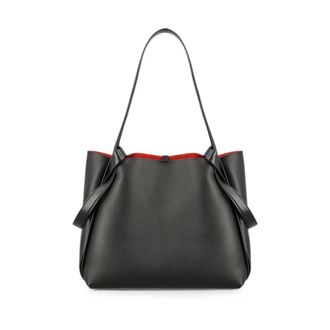 Christian Louboutin Tote met twee hengsels en generfde textuur - Dames - Tassen - Zwart - Maat: ONE Size