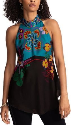 Johnny Was Devi Silk-Blend Blouse