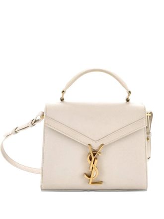 Saint Laurent Cassandra Top Handle Bag Leather Mini shoulder bag - Toni neutri