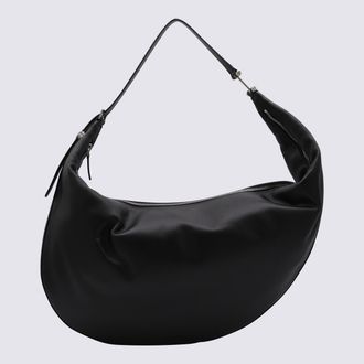 Marni Black Leather Hobo Dot Shoulder Bag