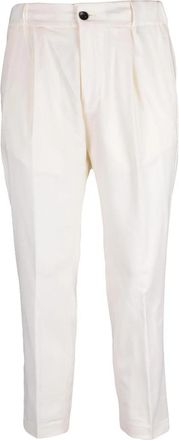 Michael Coal Classic Wool Trousers - White