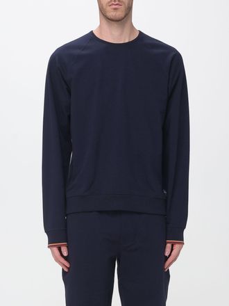 Paul Smith Cotton Crewneck Jumper with Long Sleeves and Ribbed Trims