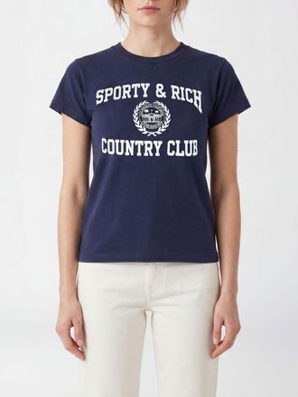 Sporty & Rich T-shirt Varsity Crest Essential in misto cotone riciclato