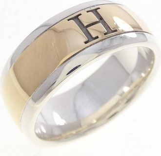 Herm&egrave;s Yellow Gold (18K) Silver 925 Band Ring (Pre-Owned)