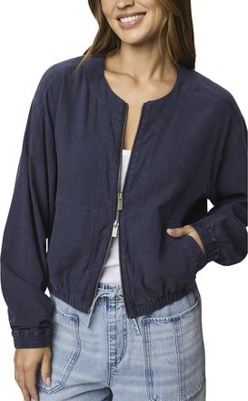 Splendid Clea Linen-Blend Bomber Jacket