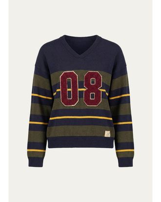 Sea New York Mina Striped Varsity Sweater