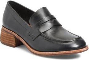 Kork-ease Keegan Penny Loafer Pump in Black Leather at Nordstrom Rack, Size 6.5