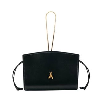 Patrizia Pepe Clutch Tas - Dames - Tassen - Zwart - Maat: ONE Size Leer