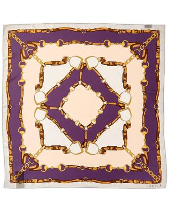 Gucci Logo Silk Scarf