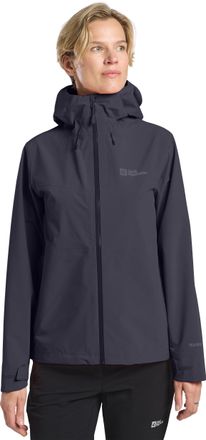 Jack Wolfskin Funktionsjacke JACK WOLFSKIN HIGHEST PEAK 3L JKT W, Damen, Gr. L (42/44), grau (graphite), Obermaterial: 100% Polyester; Futter: 100% Polyester, Jacke