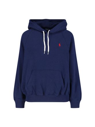 Polo Ralph Lauren Navy Cotton Logo Hoodie