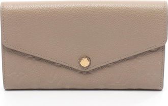Louis Vuitton Beige Tourterelle Monogram Empreinte Long Wallet (Bi-Fold) (Pre-Owned)