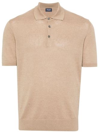 Drumohr Buttoned Polo With Logo