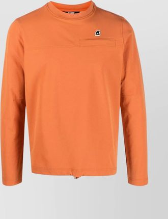 K-Way logo crewneck sweatshirt chest pocket