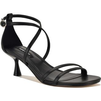 Nine West Jettie Ankle Strap Sandal in Black at Nordstrom Rack, Size 10.5